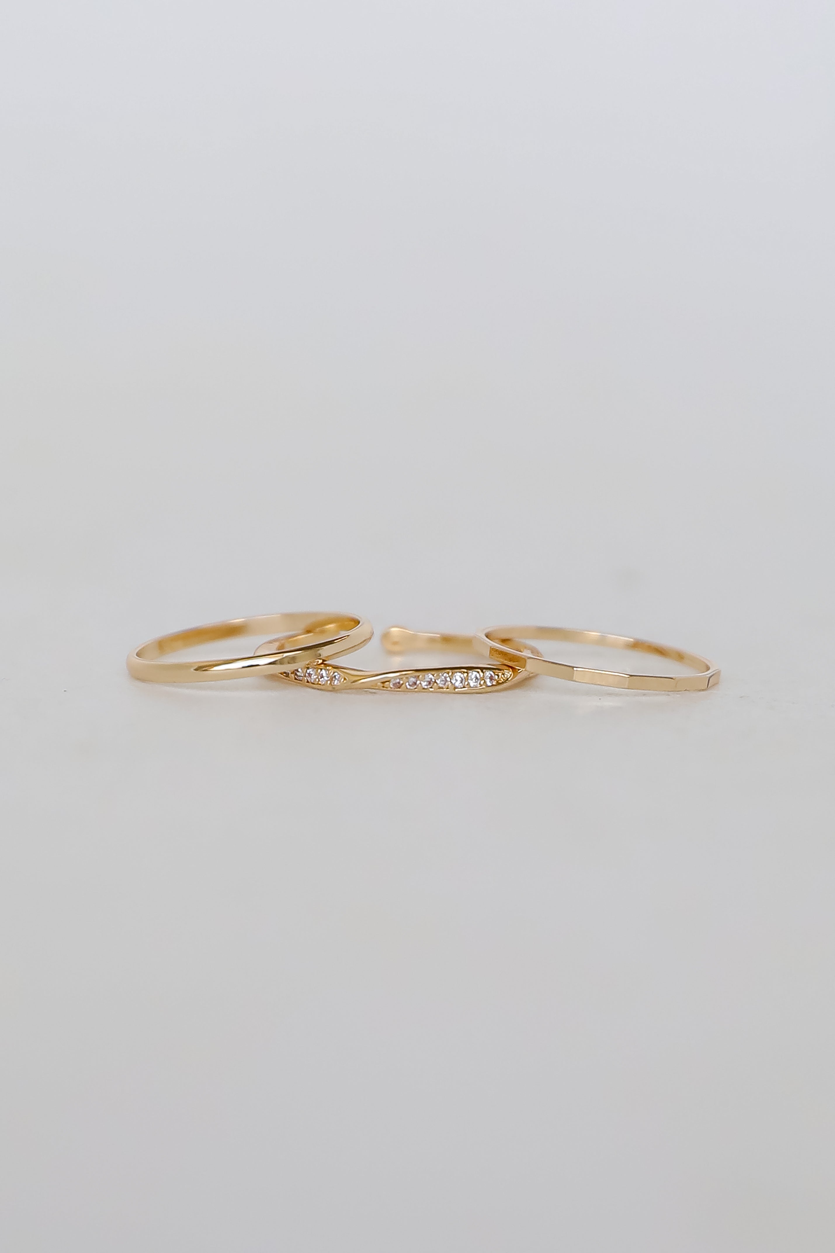 FINAL SALE - Aurora Gold Ring Set