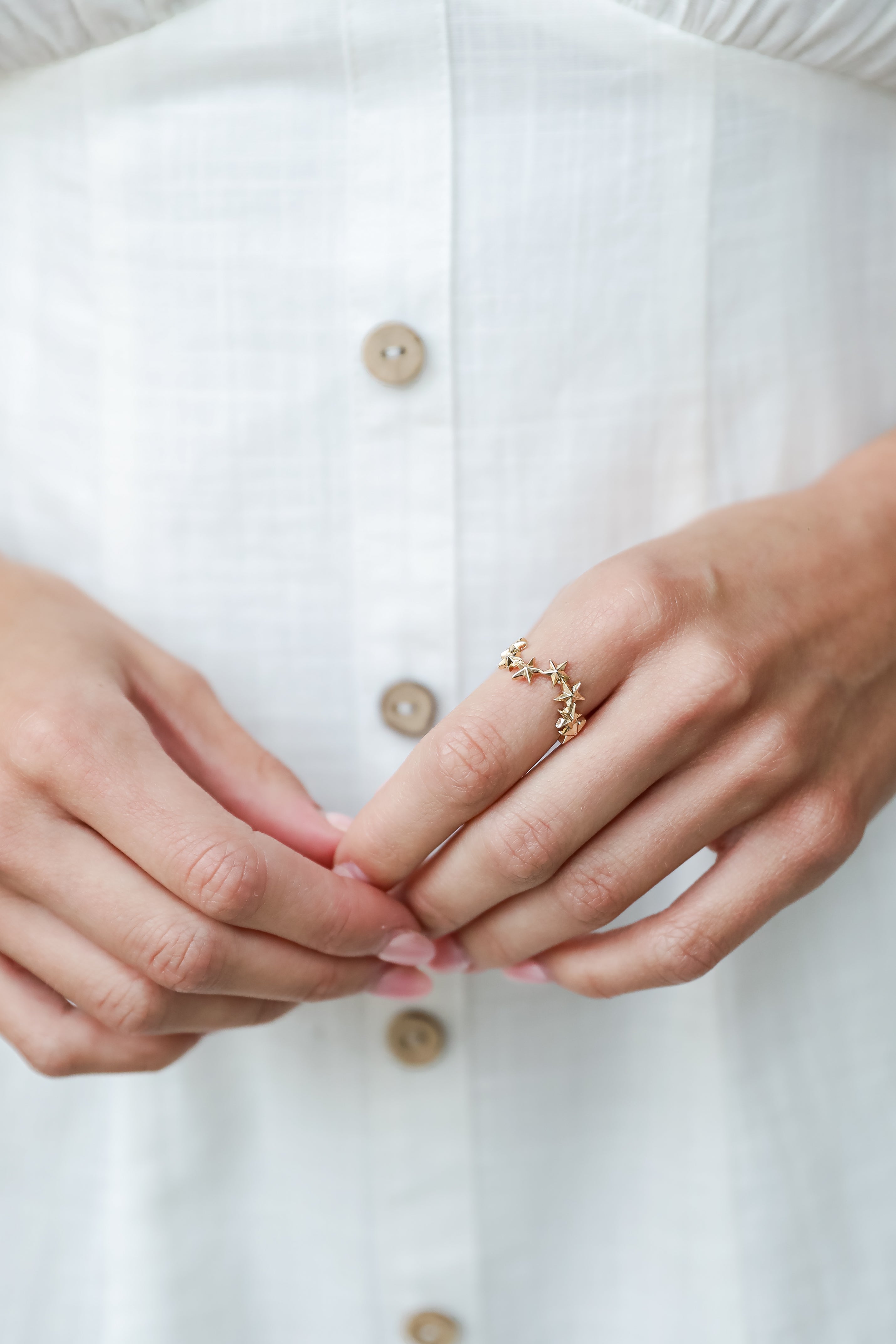 FINAL SALE - Gabriella Gold Star Ring