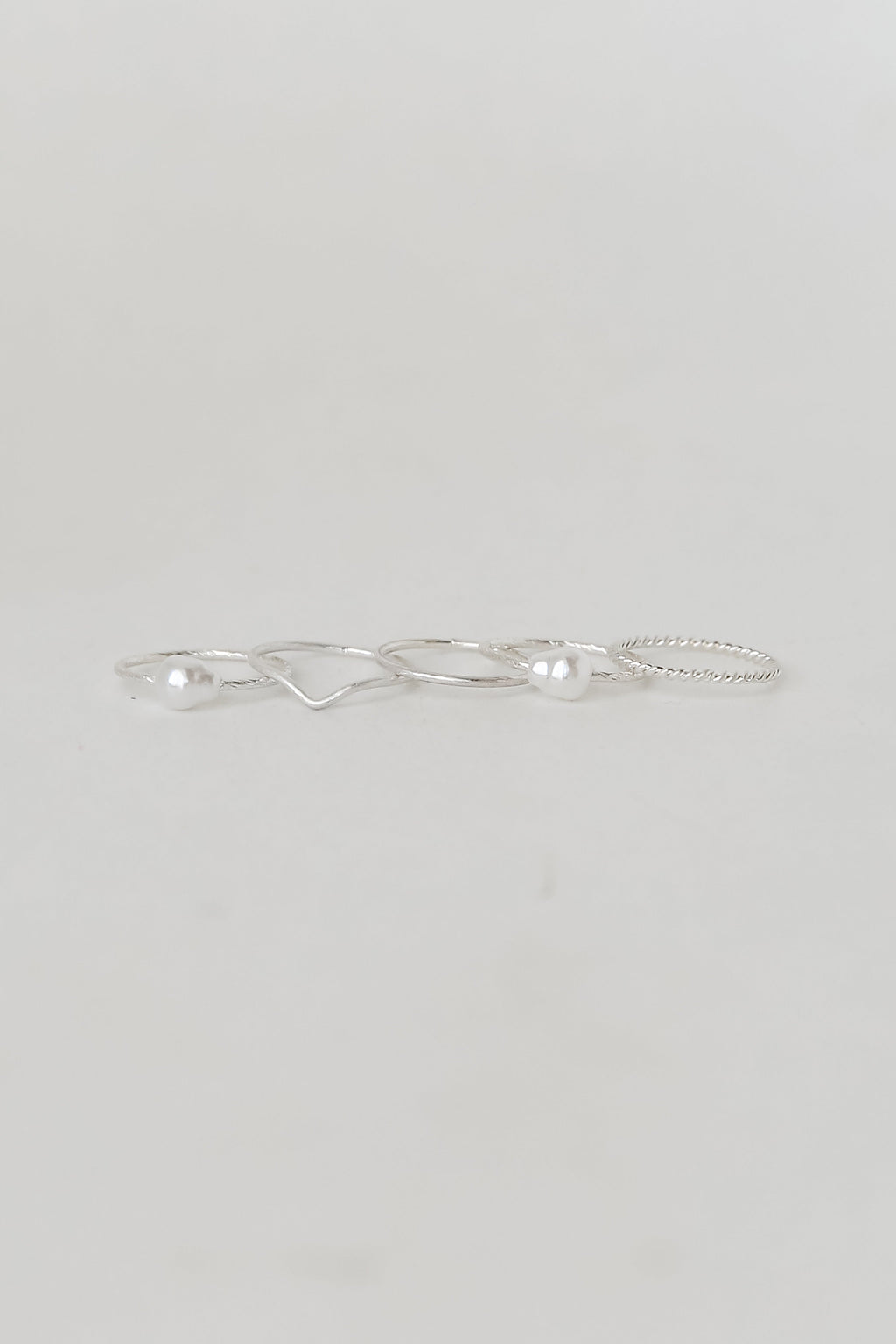 FINAL SALE - Teagan Pearl Ring Set