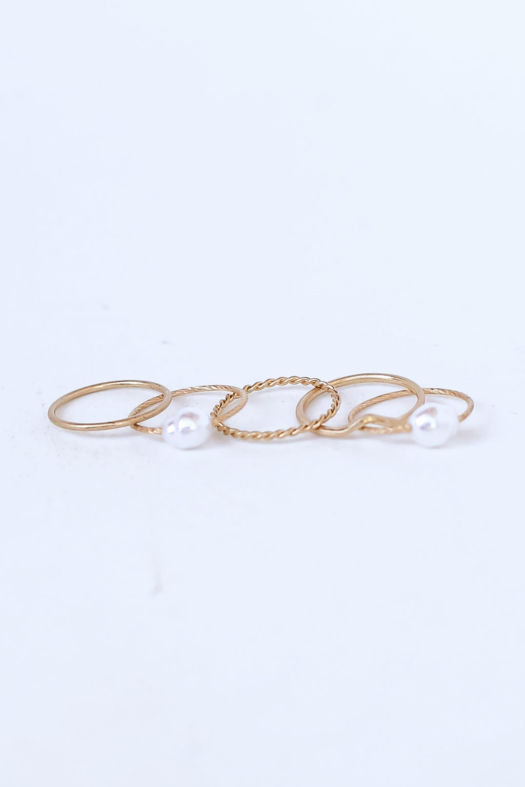 FINAL SALE - Teagan Pearl Ring Set