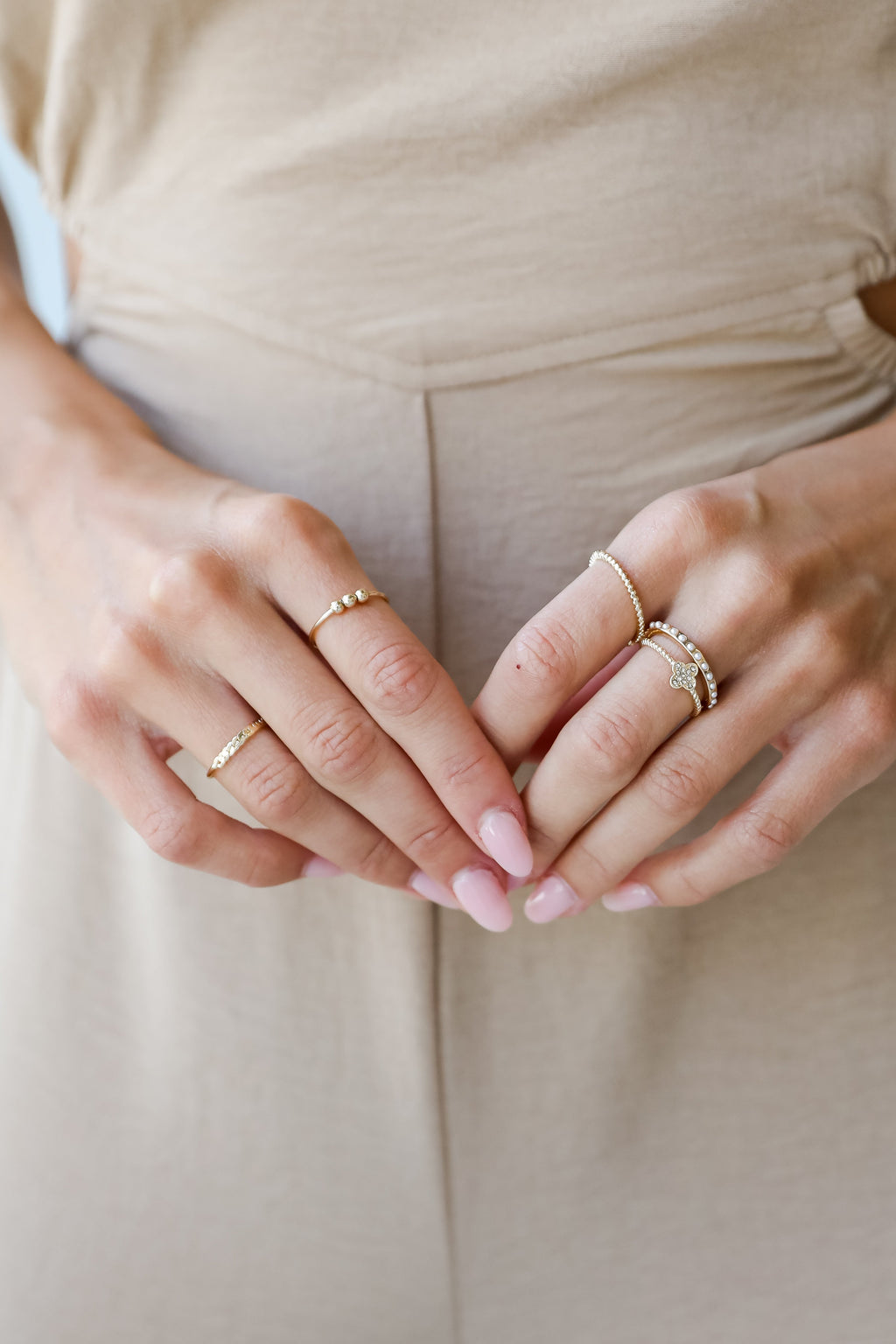 Nicole Gold Ring Set
