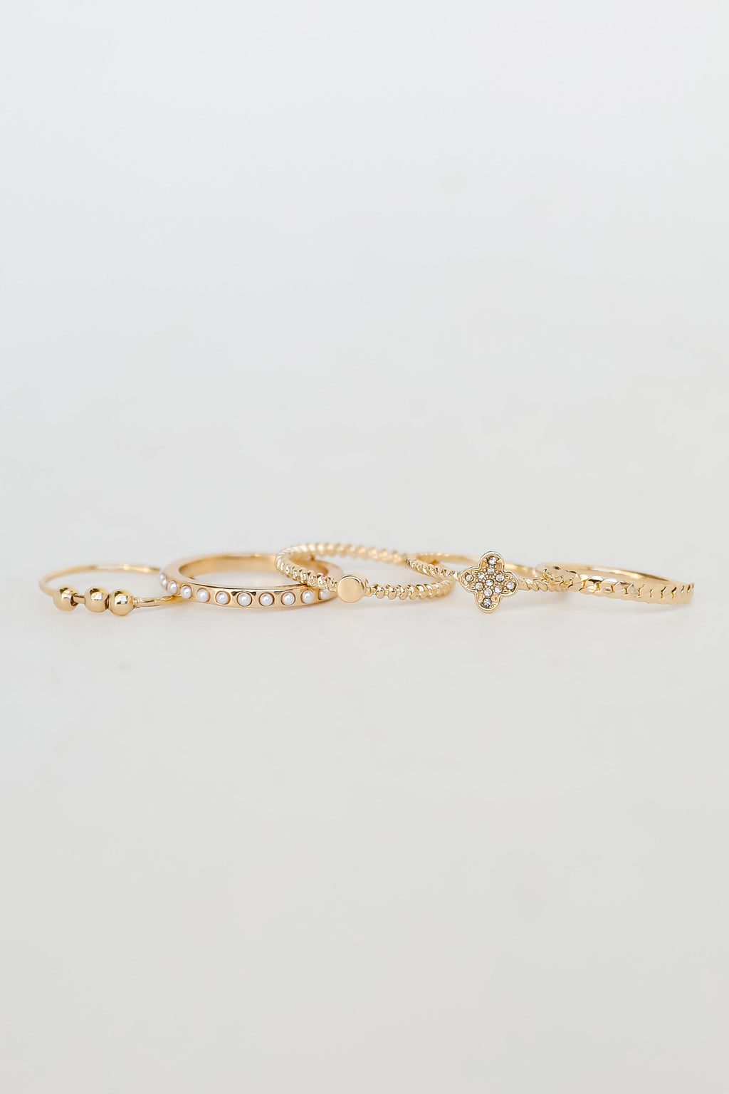 Nicole Gold Ring Set